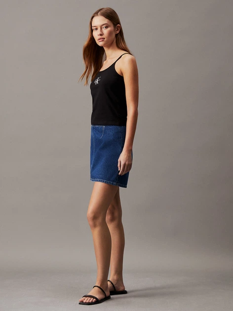 Майка жіноча Calvin Klein Jeans J20J223105-BEH L Чорна (8720109317756) - зображення 3