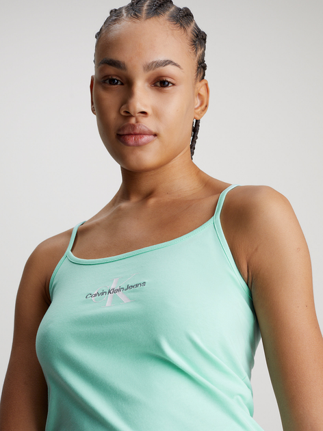 Майка жіноча Calvin Klein Jeans J20J223105-CCP L М'ятна (8720109332889) - зображення 4