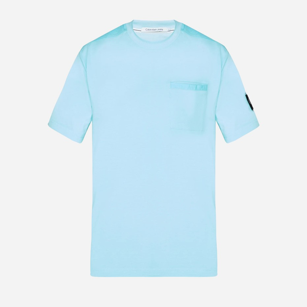 Футболка бавовняна чоловіча Calvin Klein Jeans J30J325215-CCP 3XL Голуба (8720109363883) - зображення 4