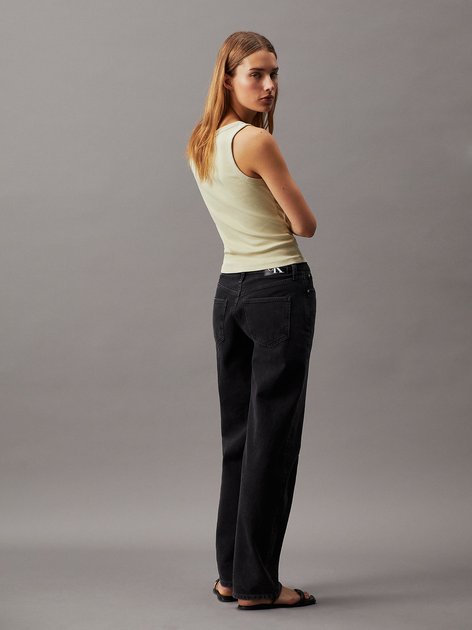 Koszulka na ramiączkach damska Calvin Klein Jeans J20J223160-LFU L Oliwkowa (8720109371819) - obraz 4