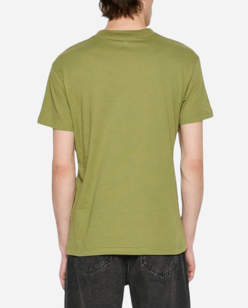 Koszulka męska bawełniana Calvin Klein Jeans J30J324668-L9N XL Khaki (8720109375107) - obraz 2