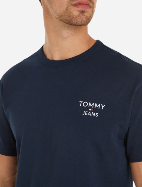 Koszulka męska bawełniana Tommy Jeans DM0DM18872-C1G 3XL Granatowa (8720645867593) - obraz 2