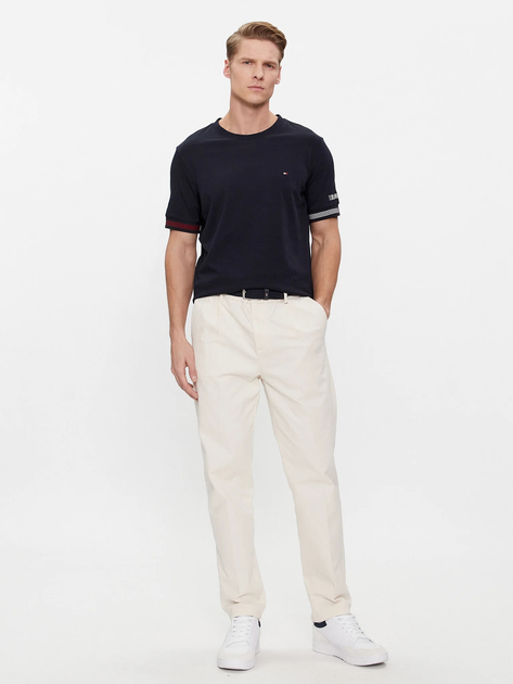 Koszulka męska bawełniana Tommy Hilfiger MW0MW34430-DW5 S Granatowa (8720646476565) - obraz 3