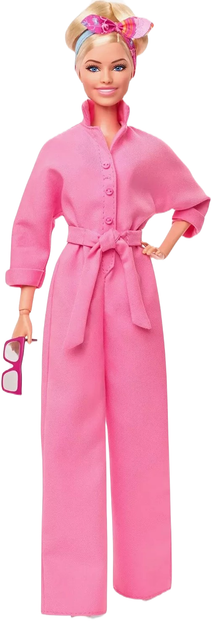 Lalka Mattel Barbie: The Movie Margot Robbie Pink Power Jumpsuit HRF29 (0194735174522) - obraz 1