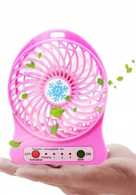 Мини-вентилятор Portable Fan Mini 3 режима портативный на аккумуляторе - Фото 9 Мини-вентилятор Portable Fan Mini 3 режима портативный на аккумуляторе - изображение 9