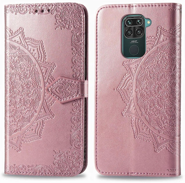 Чехол Vintage для Xiaomi Redmi Note 9 книжка кожа PU розовый - изображение 7
