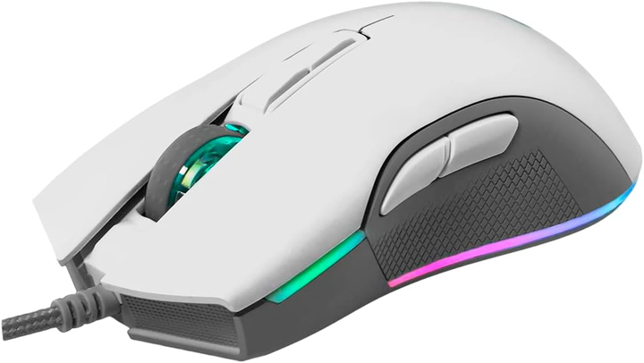 Игровая мышь Newskill Eos Ivory Бело-серая Over Stоск g2 - изображение 3