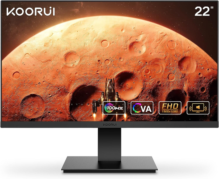 Монитор 22" KOORUI 22N1S Full HD VA 100 Гц g2 - изображение 1