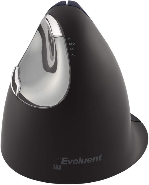 Вертикальная беспроводная мышка Evoluent VM4RW Черно-серебристая Factory Recertified g1 - изображение 3