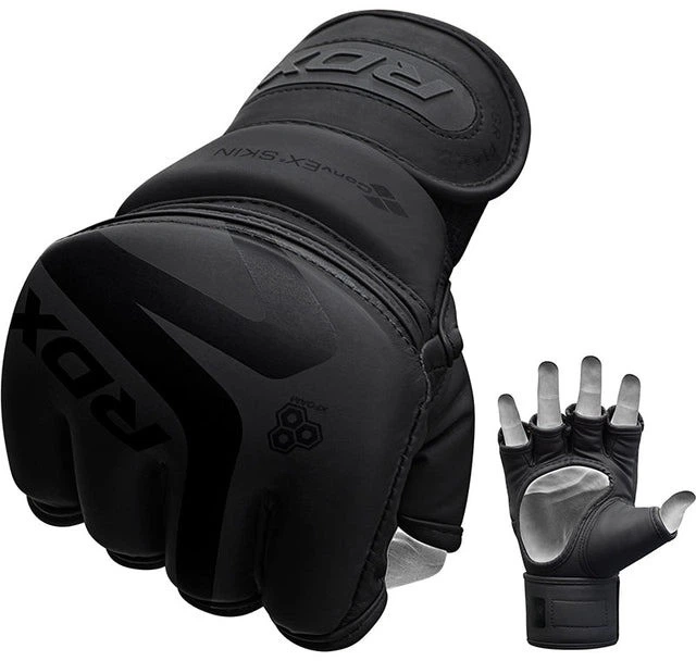 Перчатки для ММА RDX F15 Noir Matte M капа в комплекте Black (GGR-F15MB-M) - изображение 2