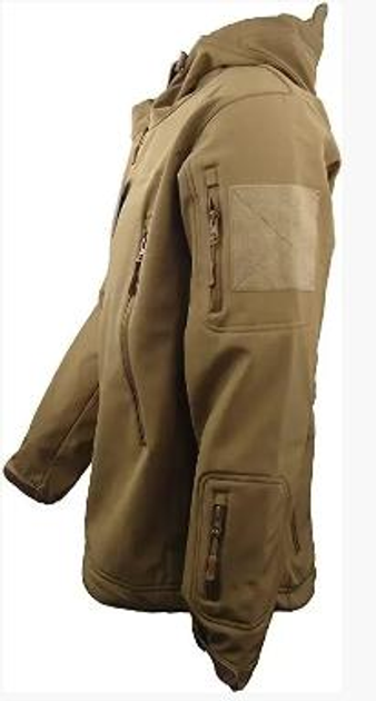 Куртка Soft Shell тактична військова MAGCOMSEN, колір Coyote, 6378551358-XXL - зображення 2