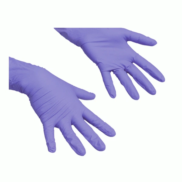 Перчатки нитриловые Vileda Professional LiteTuff, синие, размер L, 100 шт - изображение 2