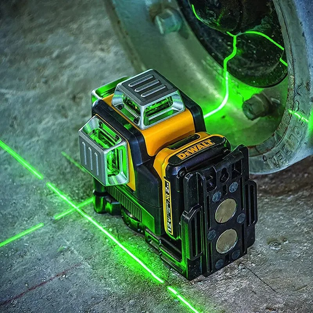 Нівелір лазерний DeWALT DW089LG 12V 2AH Самовирівнюючий хрестовий лазерний рівень (sv3828) - зображення 6