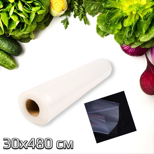 Вакуумные пакеты для вакууматора 30x480 см Прозрачные, пакети для вакууматора в рулонах (1010579-Other) - Фото 2 Вакуумные пакеты для вакууматора 30x480 см Прозрачные, пакети для вакууматора в рулонах (1010579-Other) - изображение 2
