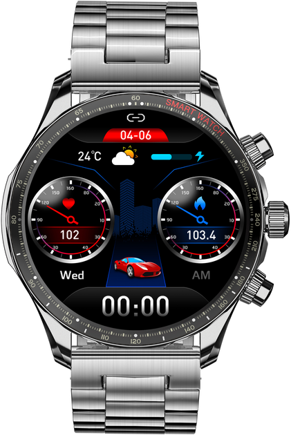 Смарт-часы Globex Smart Watch Titan Silver (4820183721006) - изображение 2