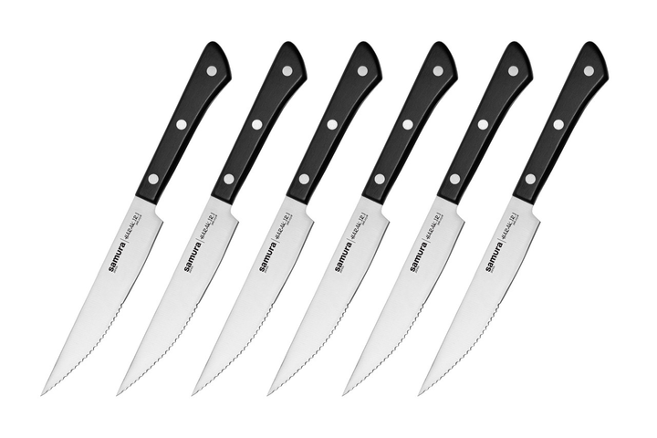 Набор из 6 кухонных ножей для стейков Samura Harakiri (SHR-0260B ...