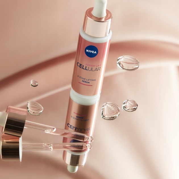Набір NIVEA Cellular Expert Lift Денний крем Anti-Age SPF 30 50 мл + 3-фазна Сироватка 30 мл (5900017095202) - зображення 3
