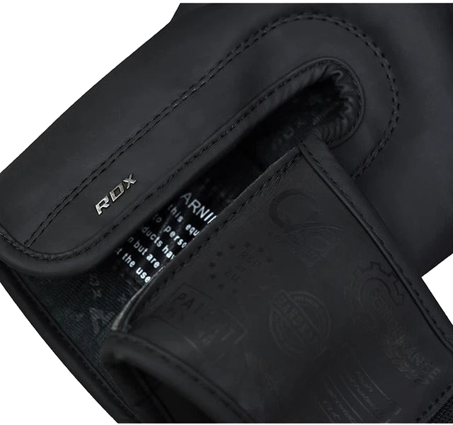 Боксерские перчатки RDX F15 Noir 12 унций + Капа Matte Black (BGR-F15MB-12oz) - изображение 6