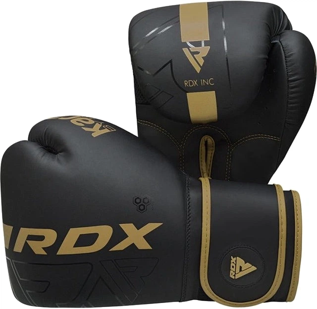 Боксерские перчатки RDX F6 Kara 16 унций + Капа Matte Golden (BGR-F6MGL-16OZ) - Фото 4 Боксерские перчатки RDX F6 Kara 16 унций + Капа Matte Golden (BGR-F6MGL-16OZ) - изображение 4