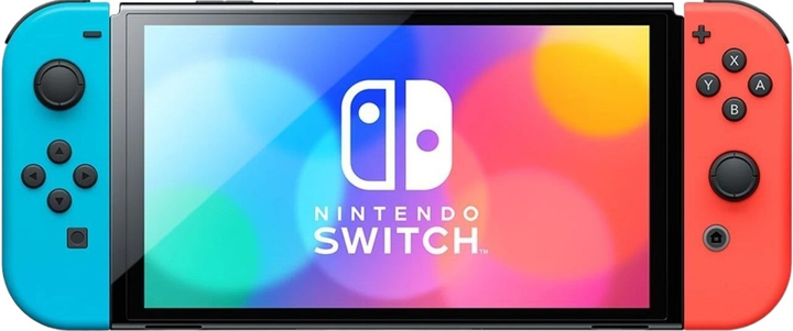 Ігрова консоль Nintendo Switch OLED Neon Blue/Neon Red + Mario Kart 8 Deluxe (0045496453770) - зображення 1
