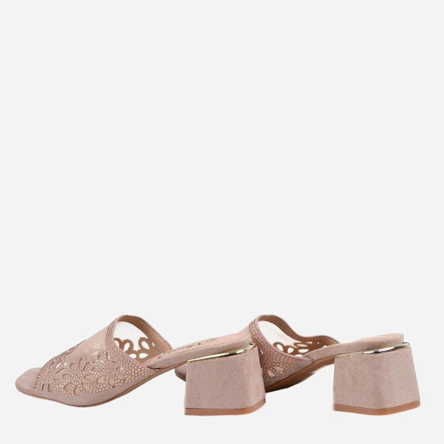 Klapki mule damskie S.Barski KV-612-1 40 Nude (5905677106732) - obraz 4
