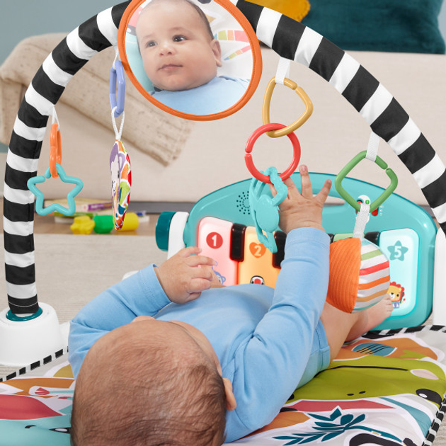 Ігровий килимок з піаніно Fisher-Price Музичні тваринки (0194735224098) - зображення 6