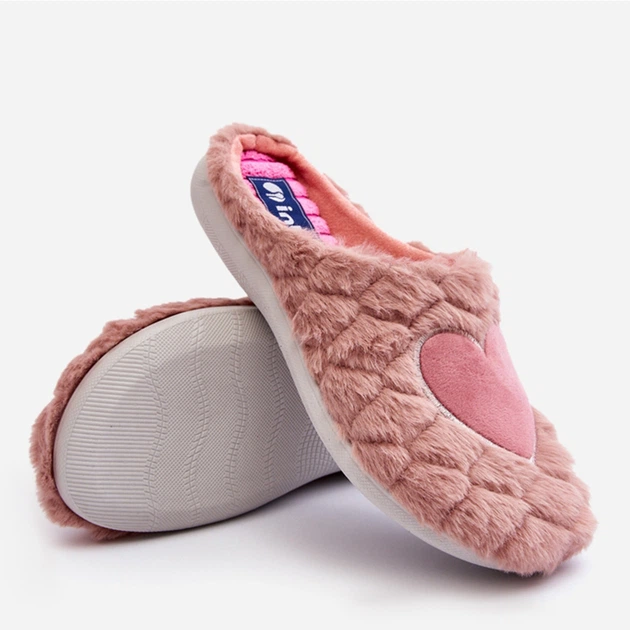 Kapcie damskie ciepłe Inblu EC000099 39 Różowe (5905677966541) - obraz 4