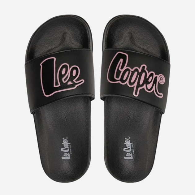 Klapki damskie Lee Cooper LCW-24-42-2482LA 38 24.5 cm Czarny/Różowy (5904292160440) - obraz 5