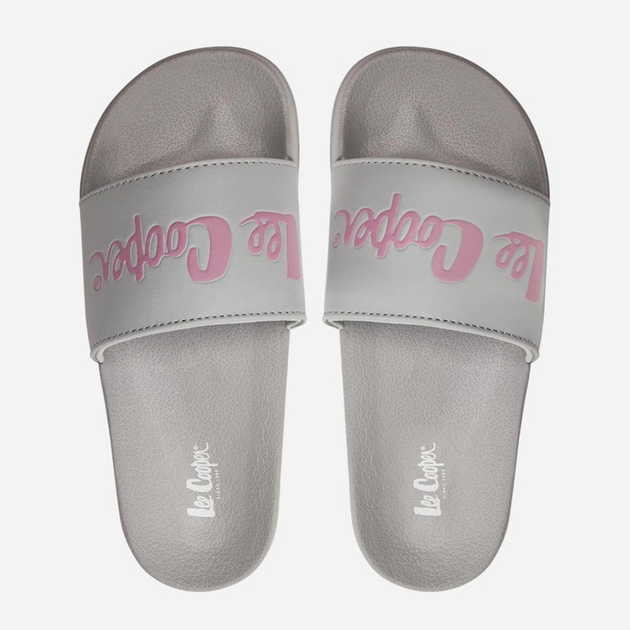 Жіночі шльопанці Lee Cooper LCW-24-42-2486LA 36 23 см Сірий/Рожевий (5904292160662) - зображення 5