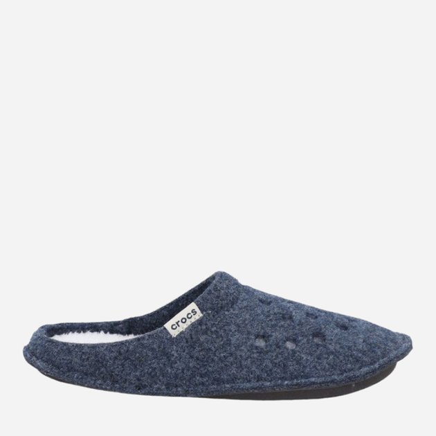 Kapcie domowe damskie ocieplane z zakrytymi palcami Crocs Classic Slipper 203600-NNOT 36-37 (M4/W6) 22 cm Ciemnogranatowe (887350817041) - obraz 1