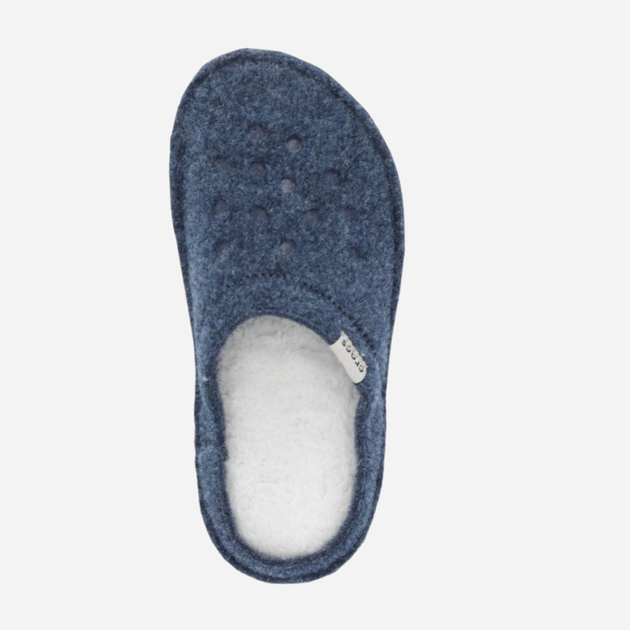 Жіночі домашні капці утеплені з закритим носком Crocs Classic Slipper 203600-NNOT 39-40 (M7/W9) 25 см Темно-сині (887350817072) - зображення 4
