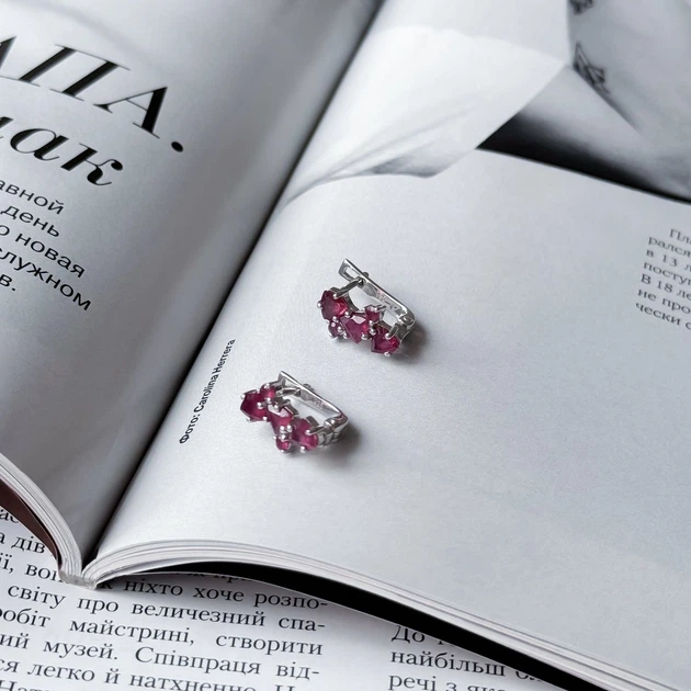 Срібна каблучка з натуральним рубіном 1.313ct (2157823) - зображення 2
