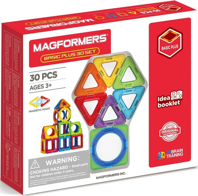 Іграшковий набір Magformers Basic Plus 30 (0730658150153) - зображення 1