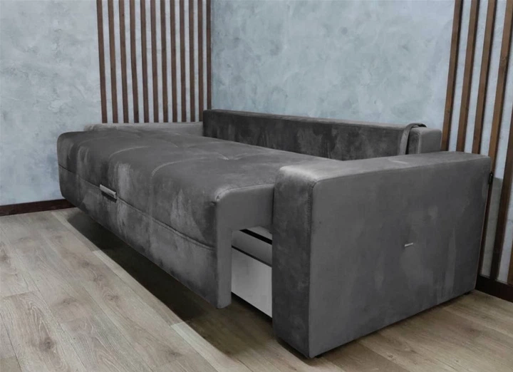 Диван раскладной Smart Isola 2350х1050 мм еврокнижка Lili 96 темно-серый (449103-93) - изображение 4