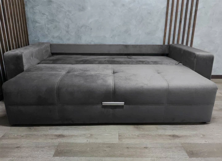 Диван раскладной Smart Isola 2350х1050 мм еврокнижка Lili 96 темно-серый (449103-93) - изображение 6