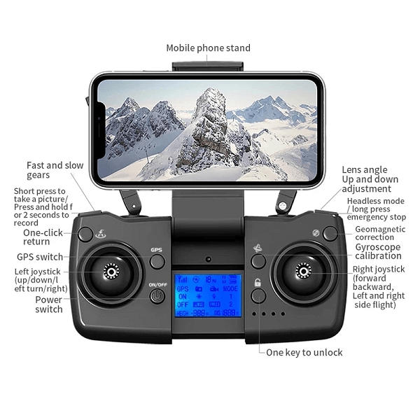 Квадрокоптер LYZRC L900 PRO SE MAX з 4K HD камерою GPS БК двигуни Запобігання перешкодам до 1200м 28 хвилин Сірий - Фото 5 Квадрокоптер LYZRC L900 PRO SE MAX з 4K HD камерою GPS БК двигуни Запобігання перешкодам до 1200м 28 хвилин Сірий - зображення 5