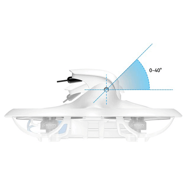 Квадрокоптер BETAFPV Cetus X FPV Kit ELRS Betaflight - FPV дрон с камерой, БК двигатели, очки и кейс Белый - изображение 6