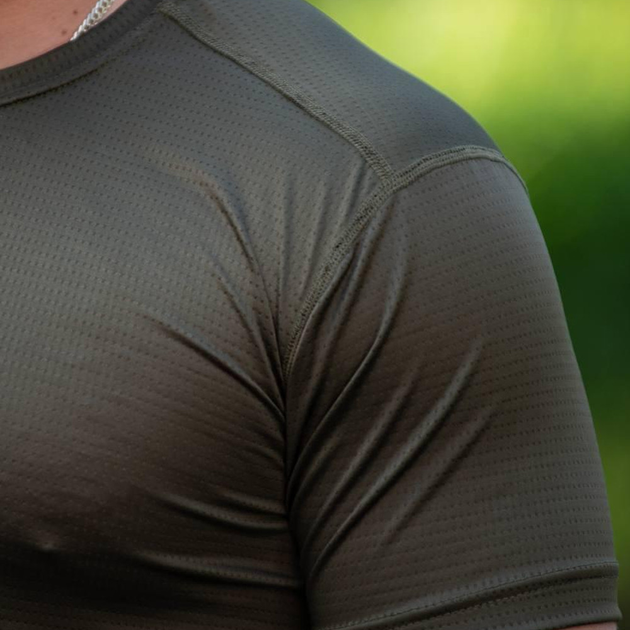 Чоловіча сітчаста футболка джерсі олива розмір 3XL - зображення 2