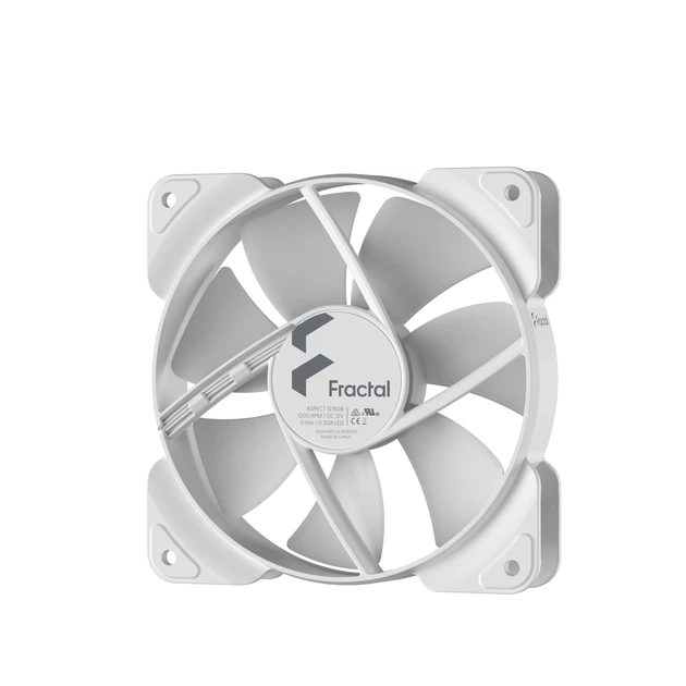 Кулер для корпуса Fractal Design Aspect 12 RGB White Frame (FD-F-AS1-1208) - изображение 4