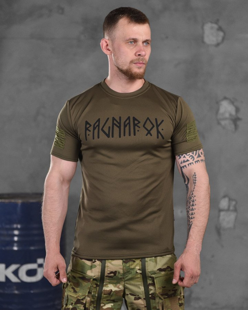 Тактична потоотводящая футболка oblivion tactical ragnarok олива L - зображення 1