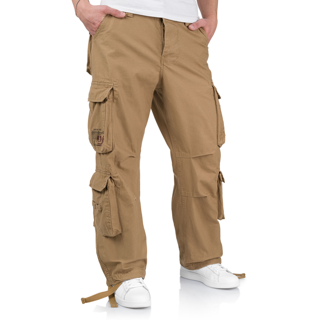 Брюки SURPLUS AIRBORNE VINTAGE TROUSERS 5XL Beige - зображення 1