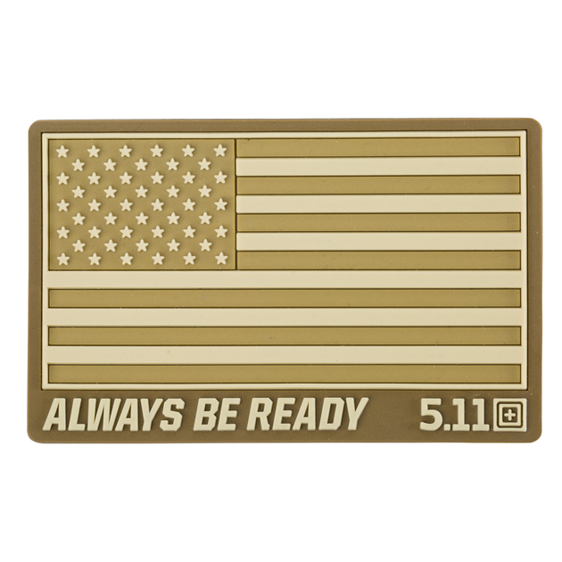 Нашивка 5.11 Tactical USA Patch Coyote - изображение 1