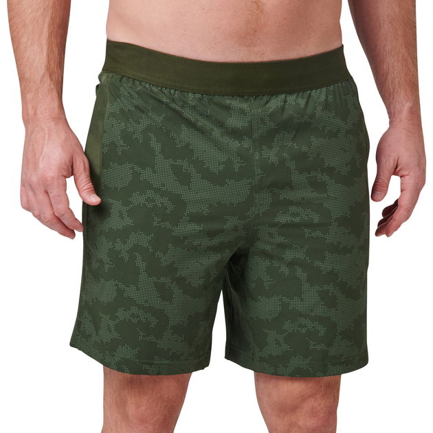 Шорты тренировочные 5.11 Tactical® PT-R Havoc Shorts L Kombu Green Atmos Dot Camo - изображение 1