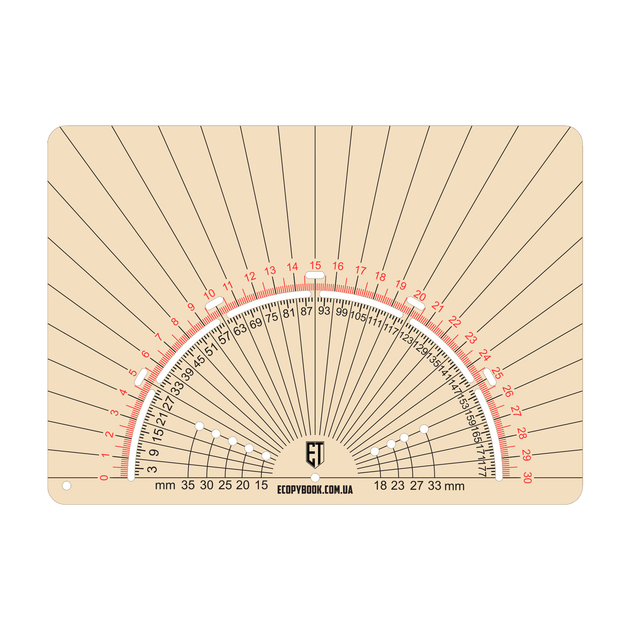 Транспортир тактический Ecopybook Tactical Protractor Multi - изображение 1