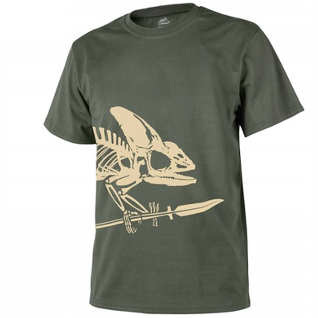 Футболка Helikon-Tex T-Shirt «Full Body Skeleton» Olive Green XXL - зображення 1
