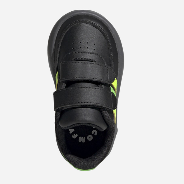 Sneakersy chłopięce adidas Breaknet 2.0 CF I ID0744 26 Czarne z jasnozielonym (4066765065131) - obraz 3