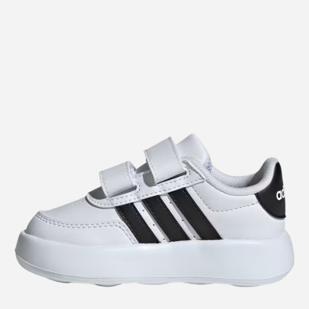 Sneakersy chłopięce adidas Breaknet 2.0 CF I ID5276 23.5 Białe z czarnym (4066759164710) - obraz 3