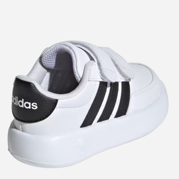 Sneakersy chłopięce adidas Breaknet 2.0 CF I ID5276 26.5 Białe z czarnym (4066759164734) - obraz 4