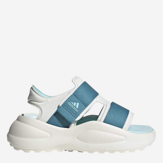 Sandały dziecięce dla dziewczynki sportowe Adidas Mehana Sandal Kids ID7912 29 Biały/Turkusowy (4066765026026) - obraz 1