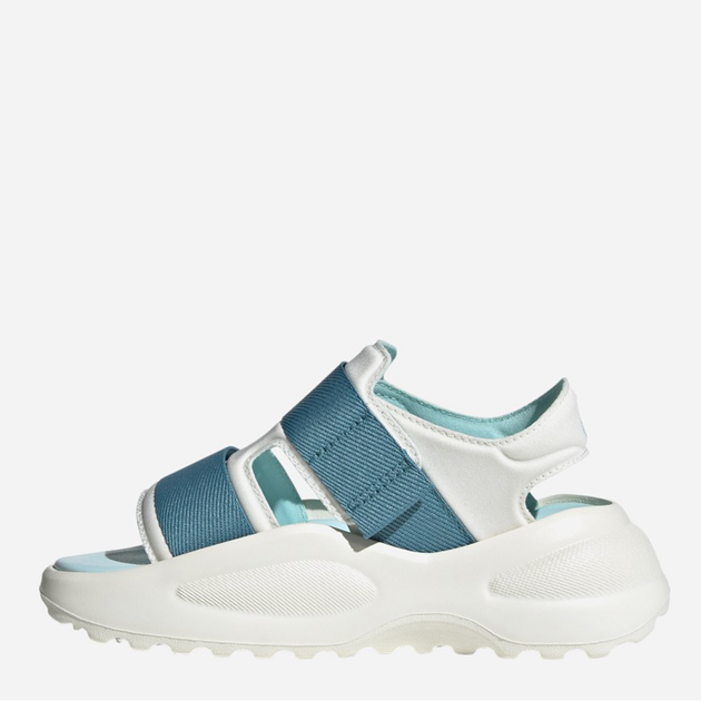 Sandały dziecięce dla dziewczynki sportowe Adidas Mehana Sandal Kids ID7912 29 Biały/Turkusowy (4066765026026) - obraz 2